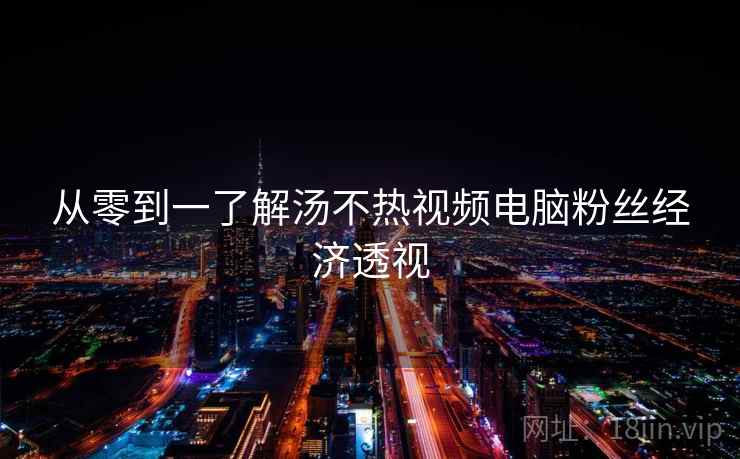 从零到一了解汤不热视频电脑粉丝经济透视